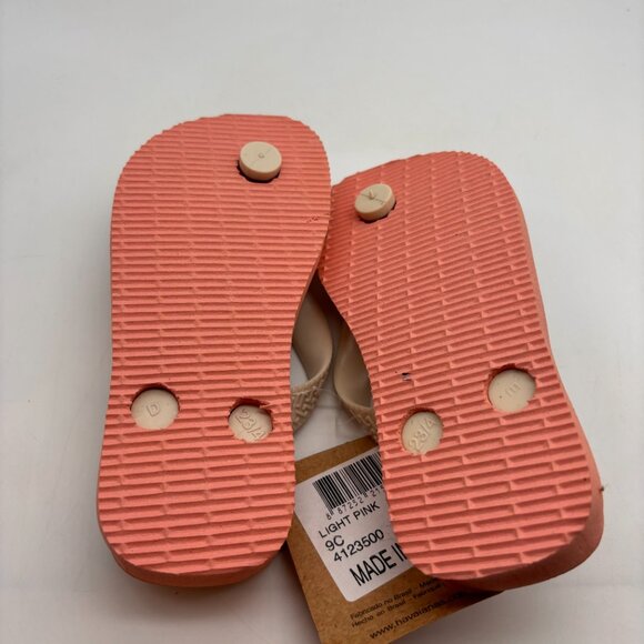 Havaianas Disney Retro Mickey & Minnie Print Toddler Flip Flops Pink Size 9C - Picture 10 of 13